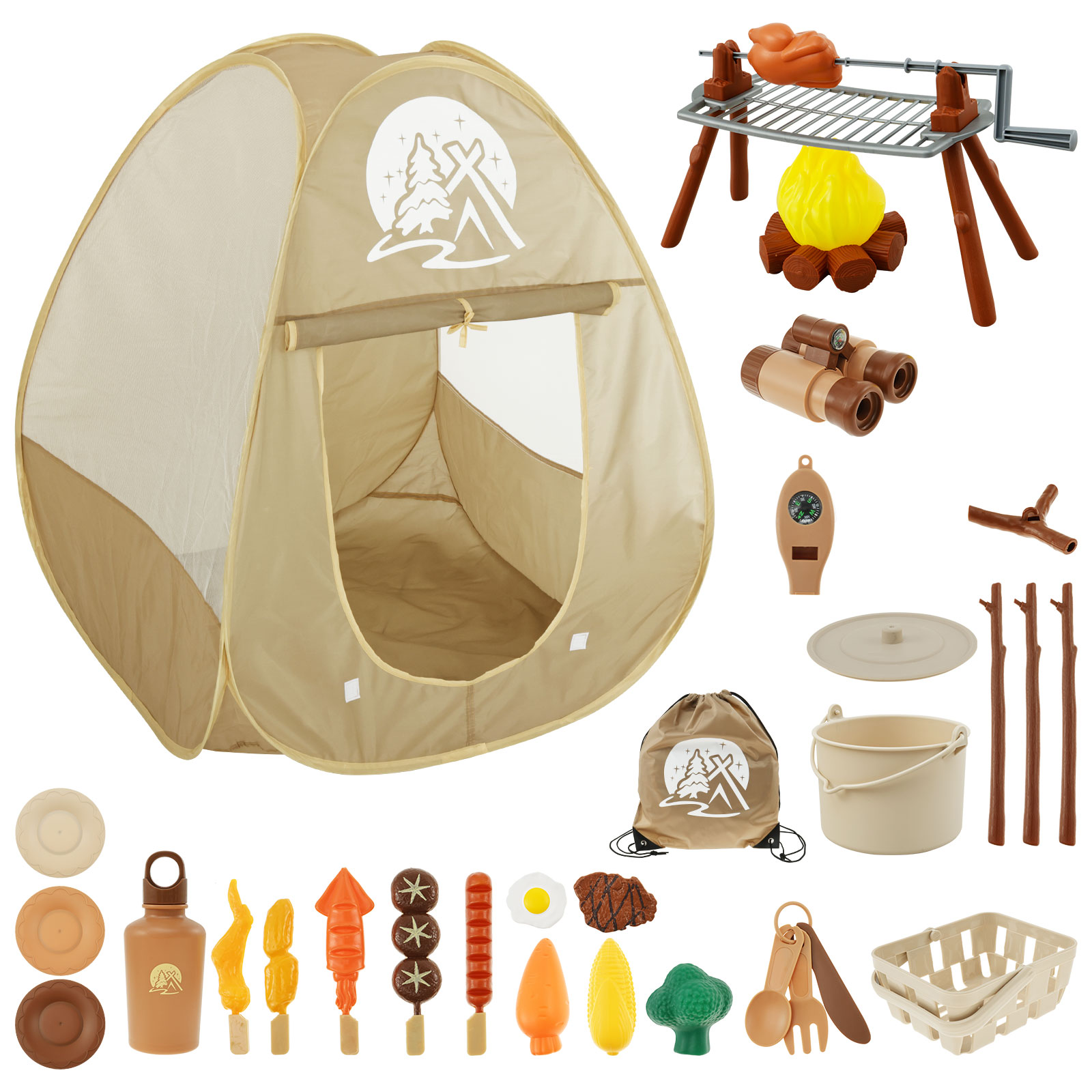 Outdoor Adventure Kit For Kids - Zestaw zabawek kempingowych dla dzieci Namiot