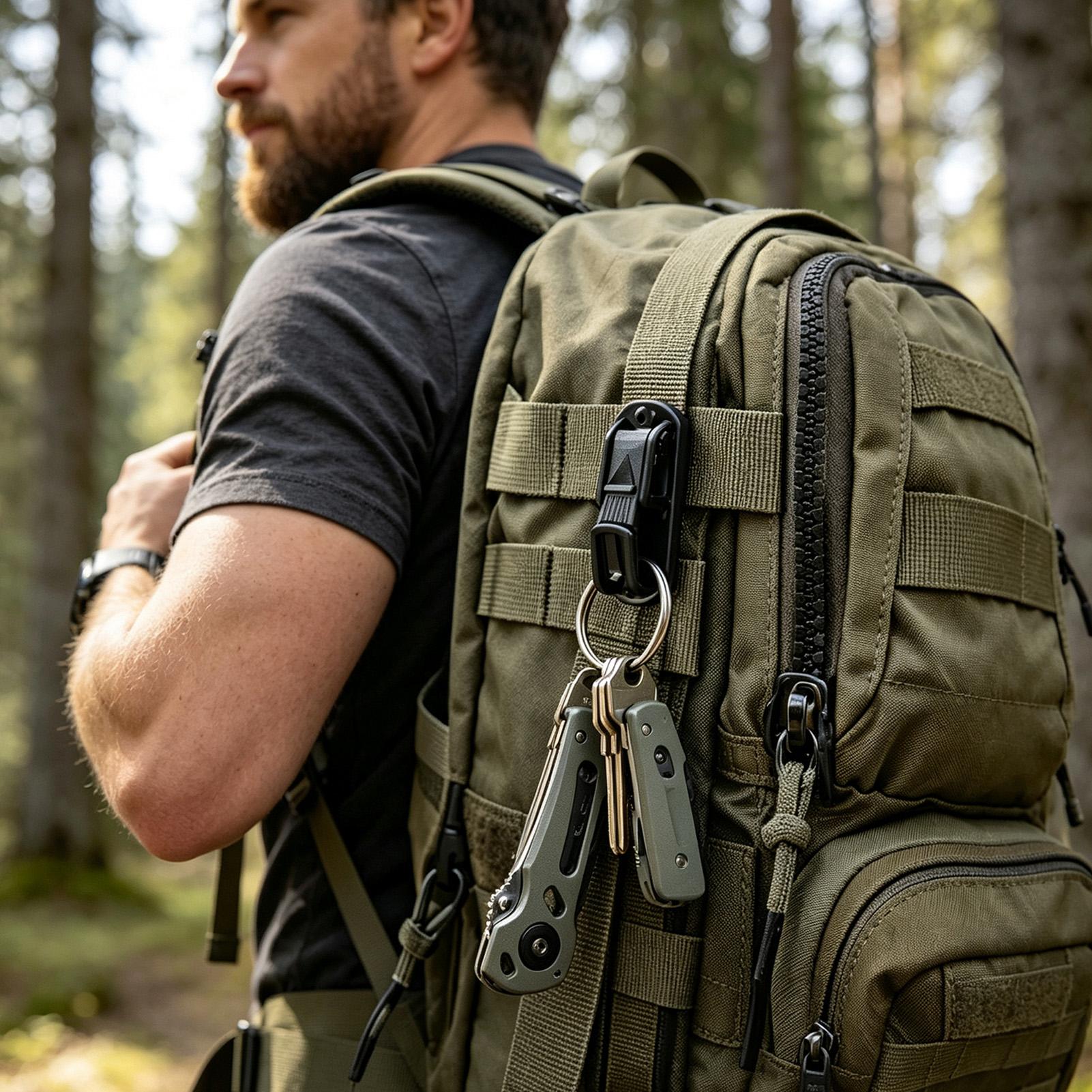 1 szt. Klips do paska na klucz – Outdoor Adventure Backpack recenzja i cena