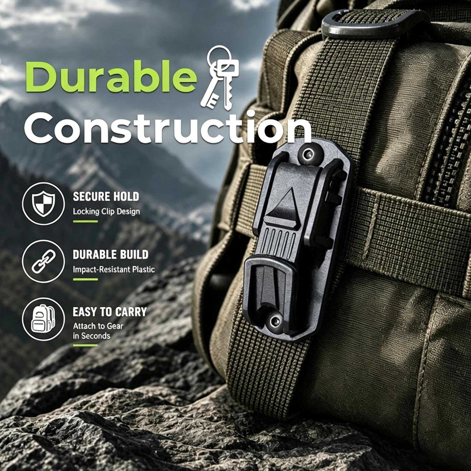 1 szt. Klips do paska na klucz – Outdoor Adventure Backpack recenzja i cena