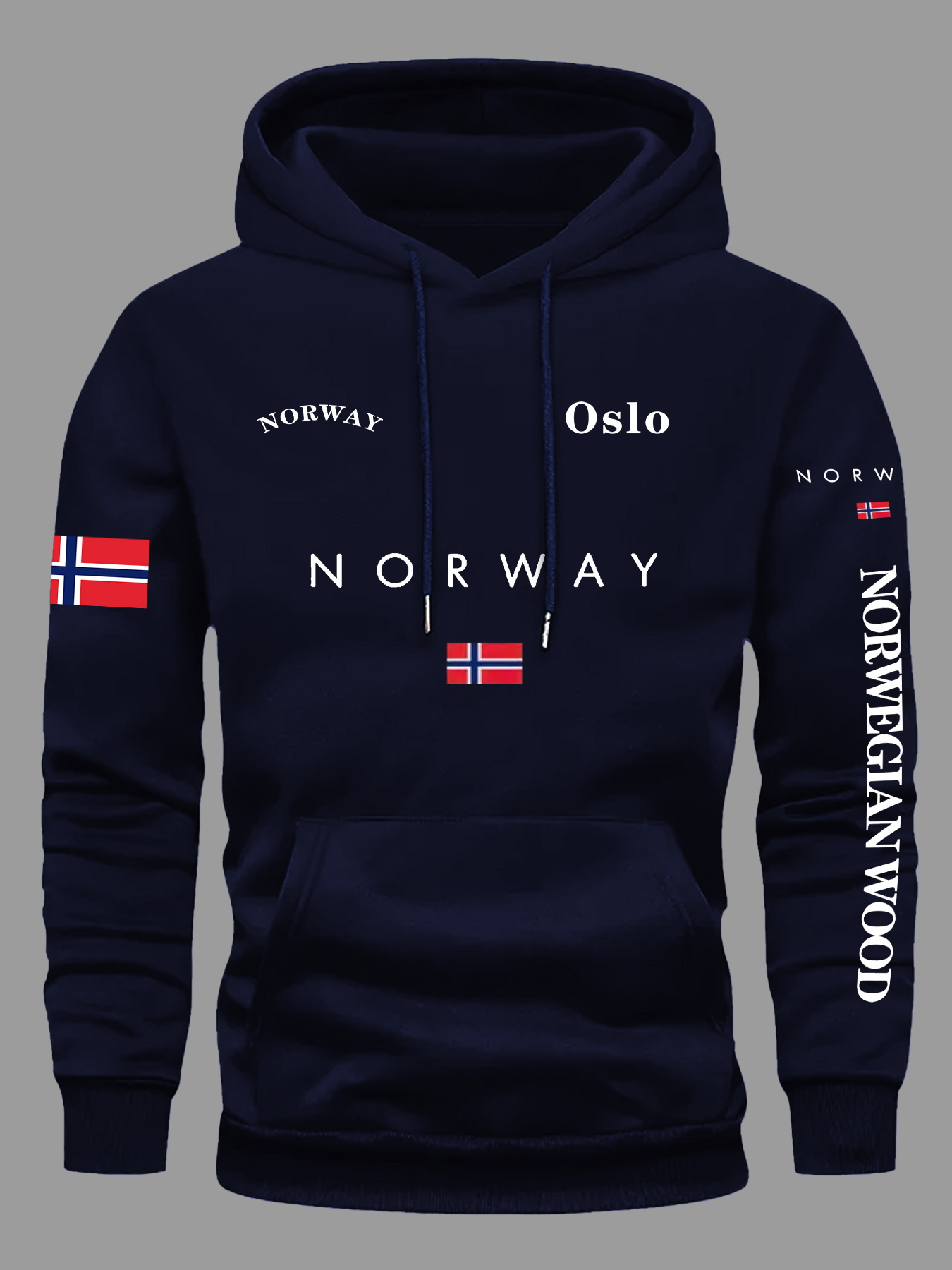 Bluzy z flagą NORWEGII Męskie  – Outdoor Adventure Outfit recenzja i cena