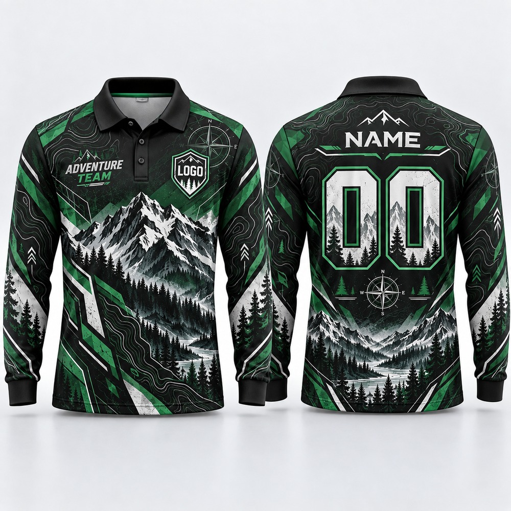 Męska koszulka polo z długim r – Outdoor Adventure Outfit recenzja i cena